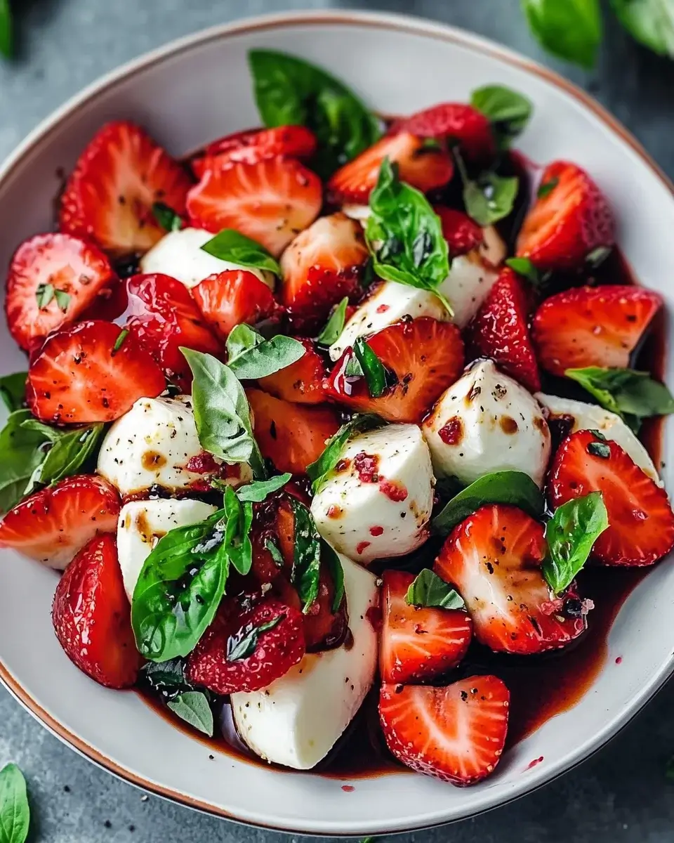 Balsamic Strawberry Caprese – A Unique Salad Delight!
