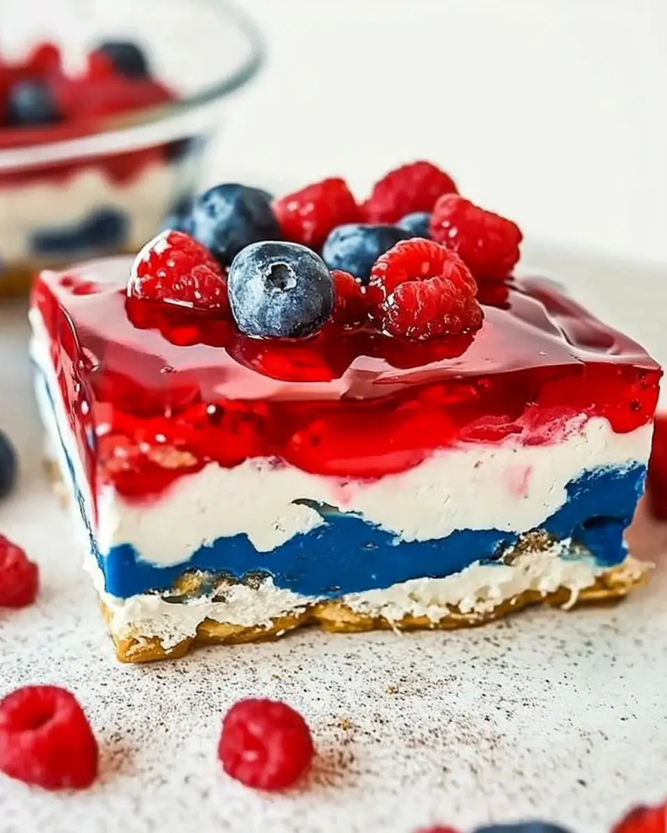 Red White and Blue Pretzel Salad: A Festive Delight Recipe!