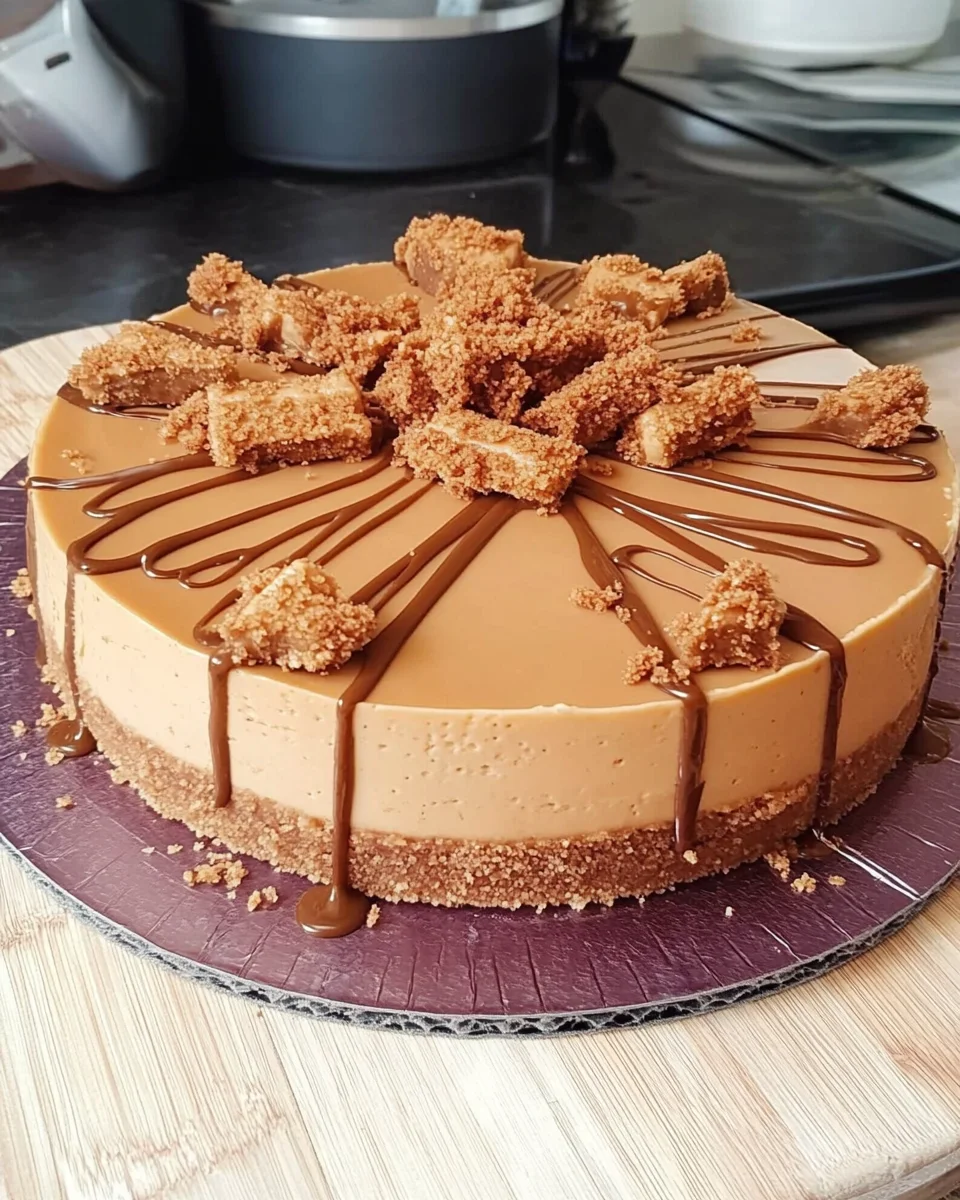 Creamy Biscoff Cookie Cheesecake: A Delightful Recipe!