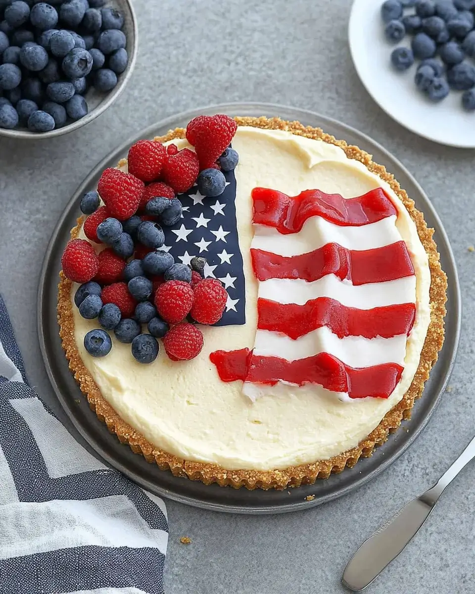 American Flag Cheesecake: Easy No-Bake Recipe Awaits!