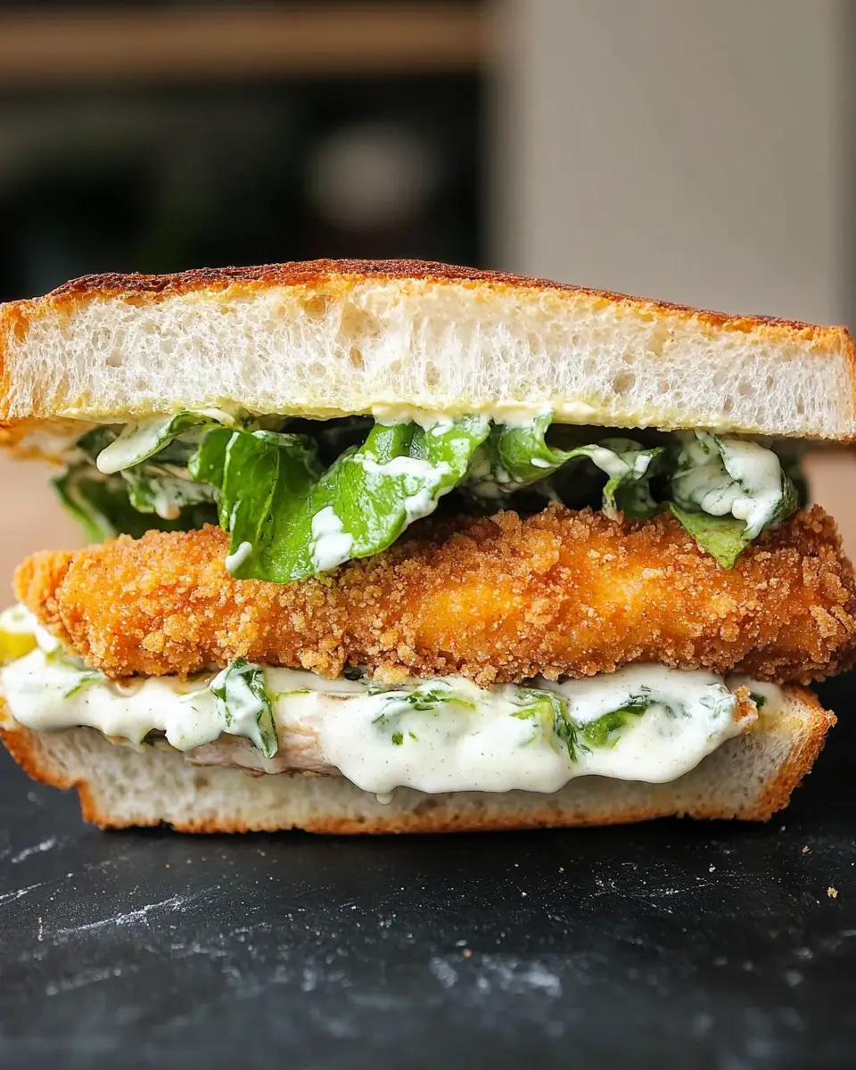 Crispy Chicken Caesar Sandwich: A Flavorful Delight!