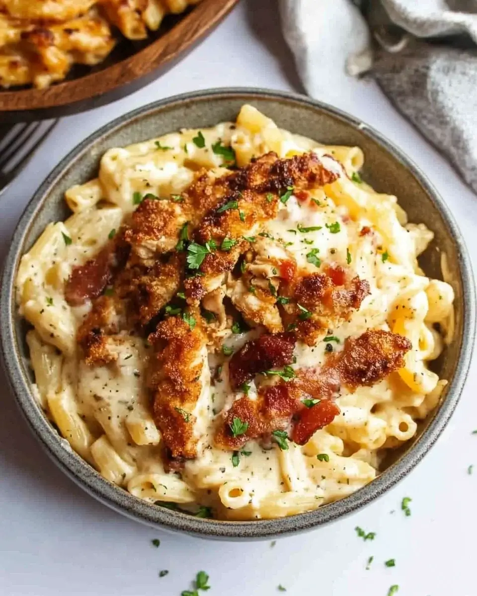 Creamy Honey Pepper Chicken Mac and Cheese Delight Awaits!