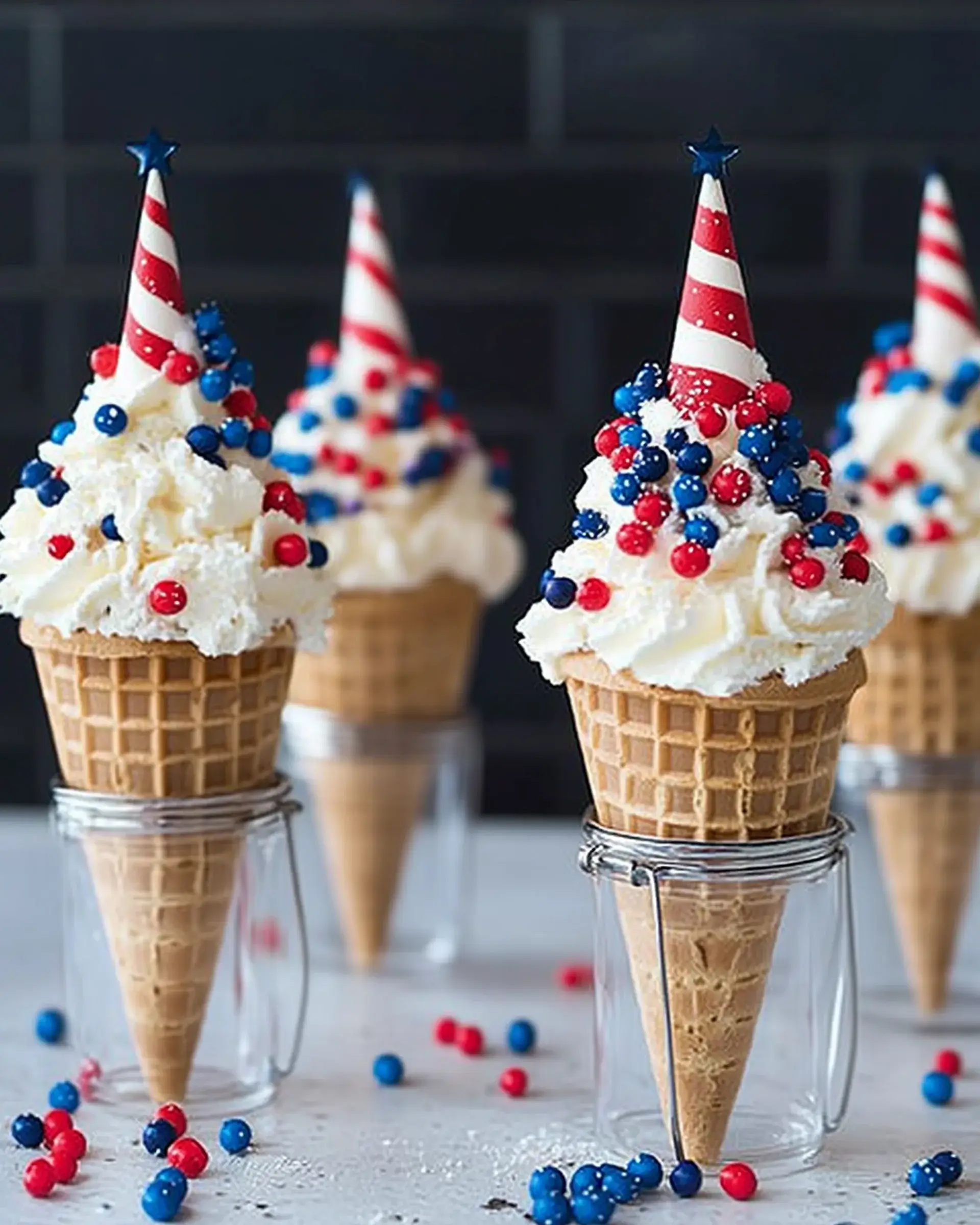 Cheesecake Ice Cream Cones: A Fun 4th of July Treat!