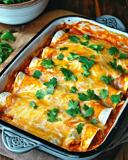 Cheesy Chicken Enchiladas: Discover a Creamy Delight!