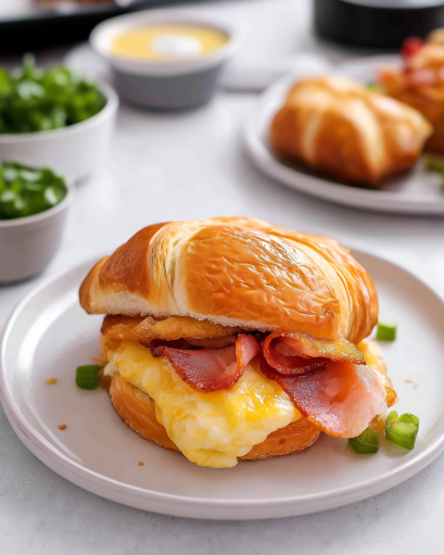Croissant Breakfast Sandwiches: Quick & Delicious Recipe!