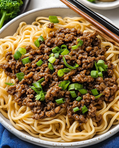 Mongolian Ground Beef Noodles: A Delicious Twist!