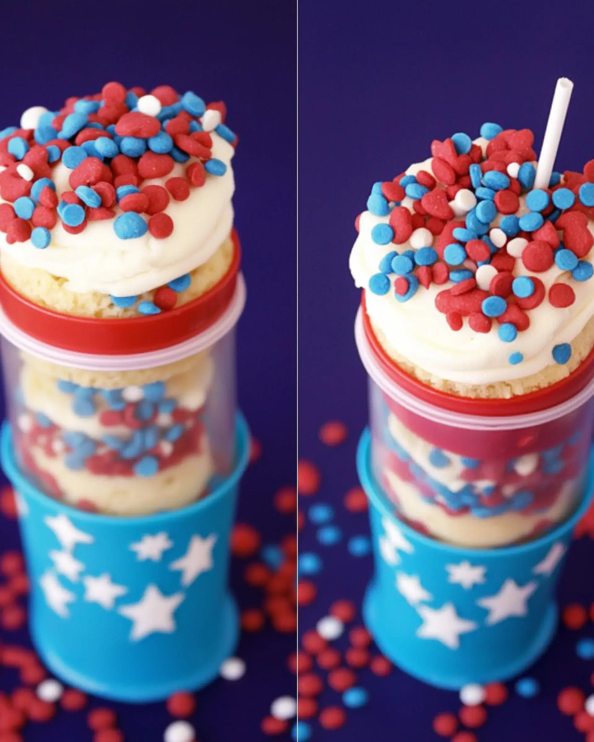 Patriotic Push Pop Cake: Celebrate with a Festive Treat!