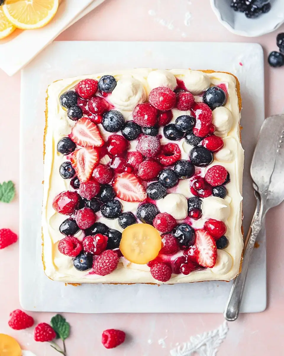 Roasted Berry Poke Cake: A Delightful Recipe You’ll Love!