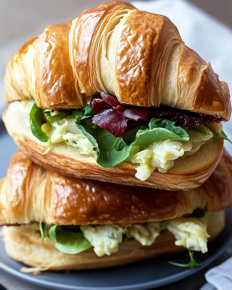Croissant Breakfast Sandwiches: A Savory Delight Awaits!