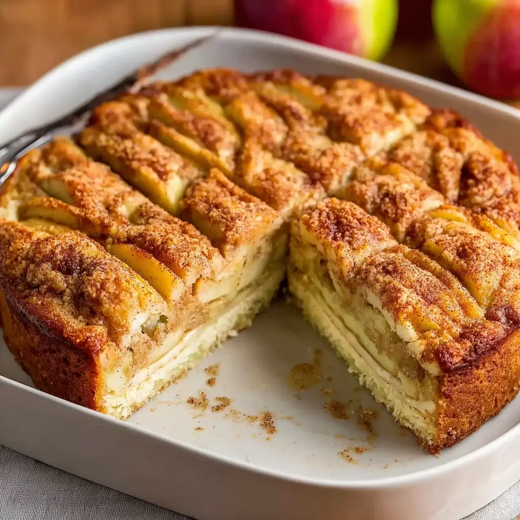 Apple Coffee Cake with Cream Cheese Filling is Irresistible!