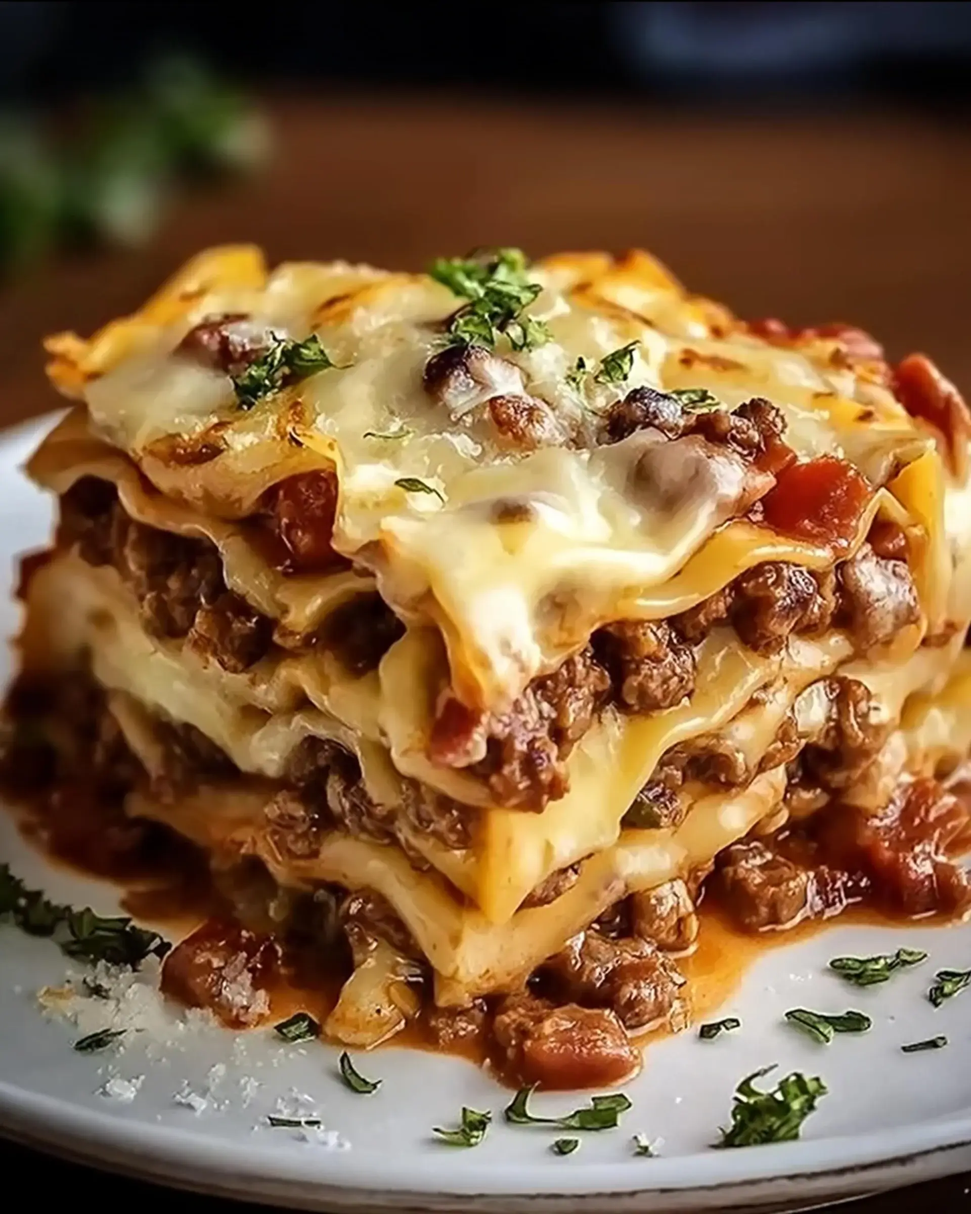 Parmesan Garlic Bacon Cheeseburger Lasagna: Try This!