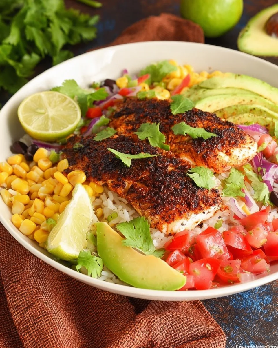 Blackened Fish Taco Bowls: A Flavorful Delight Awaits!