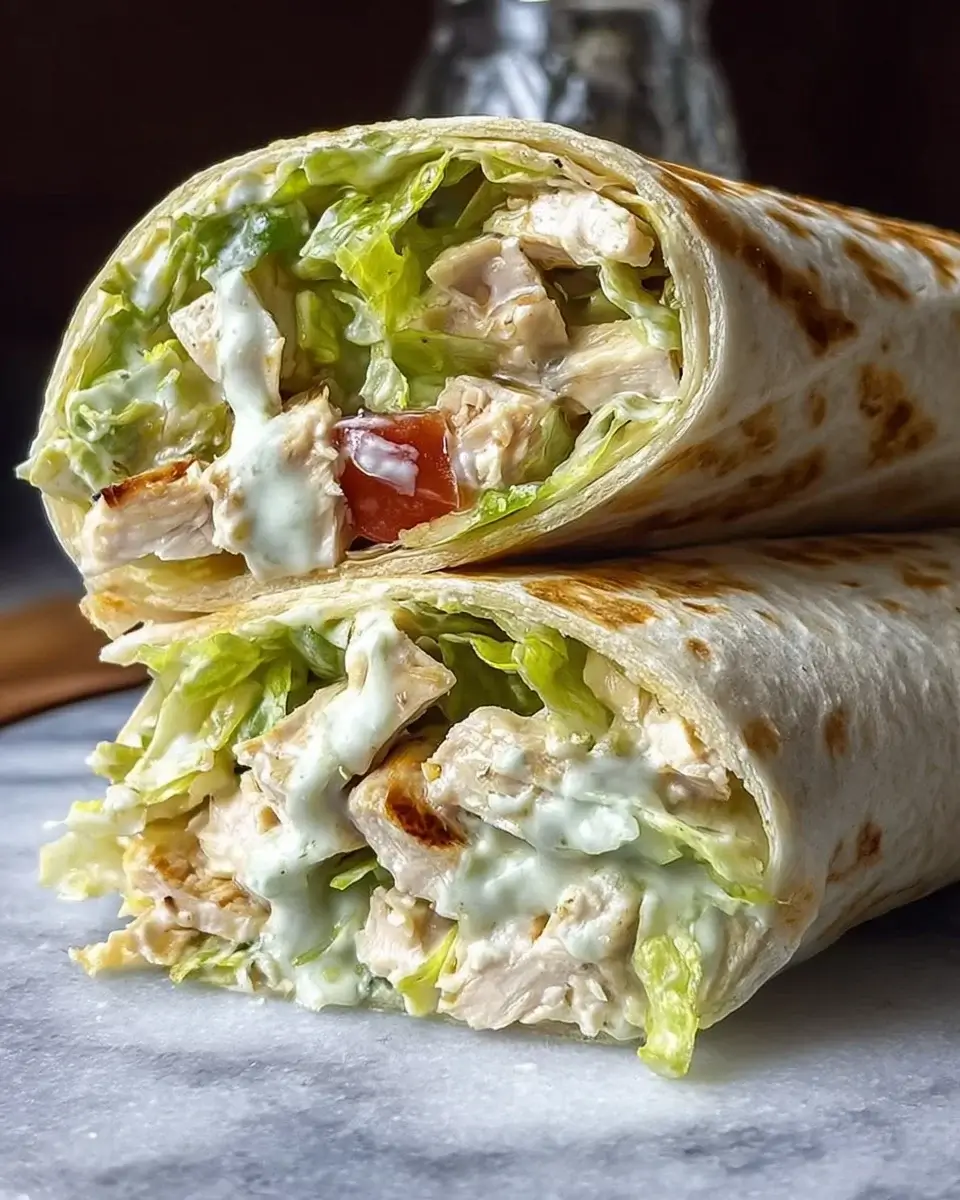 Chopped Chicken Caesar Salad Wrap: Easy and Delicious!