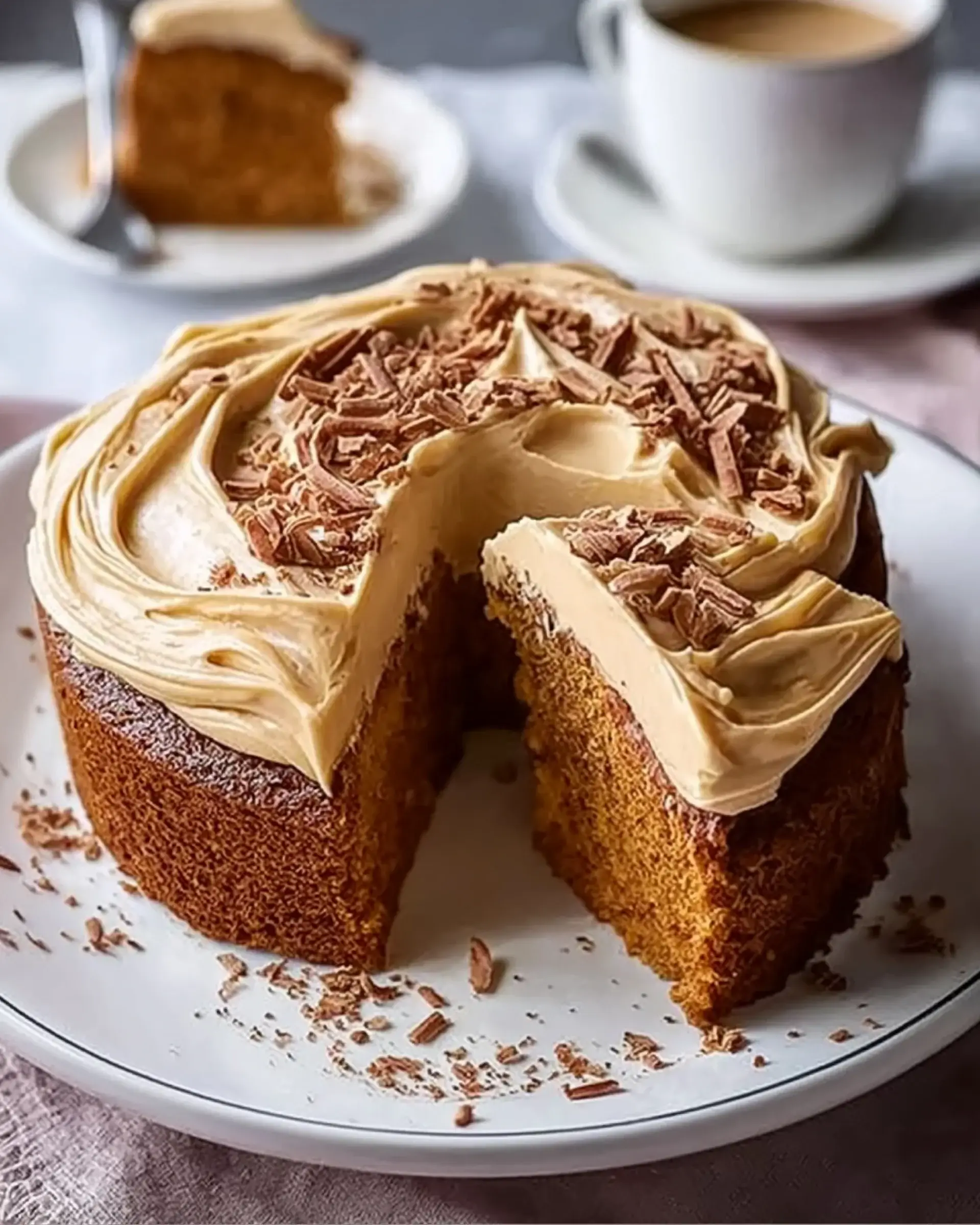 Cinnamon Swirl Coffee Cake with Cappuccino Frosting delights!
