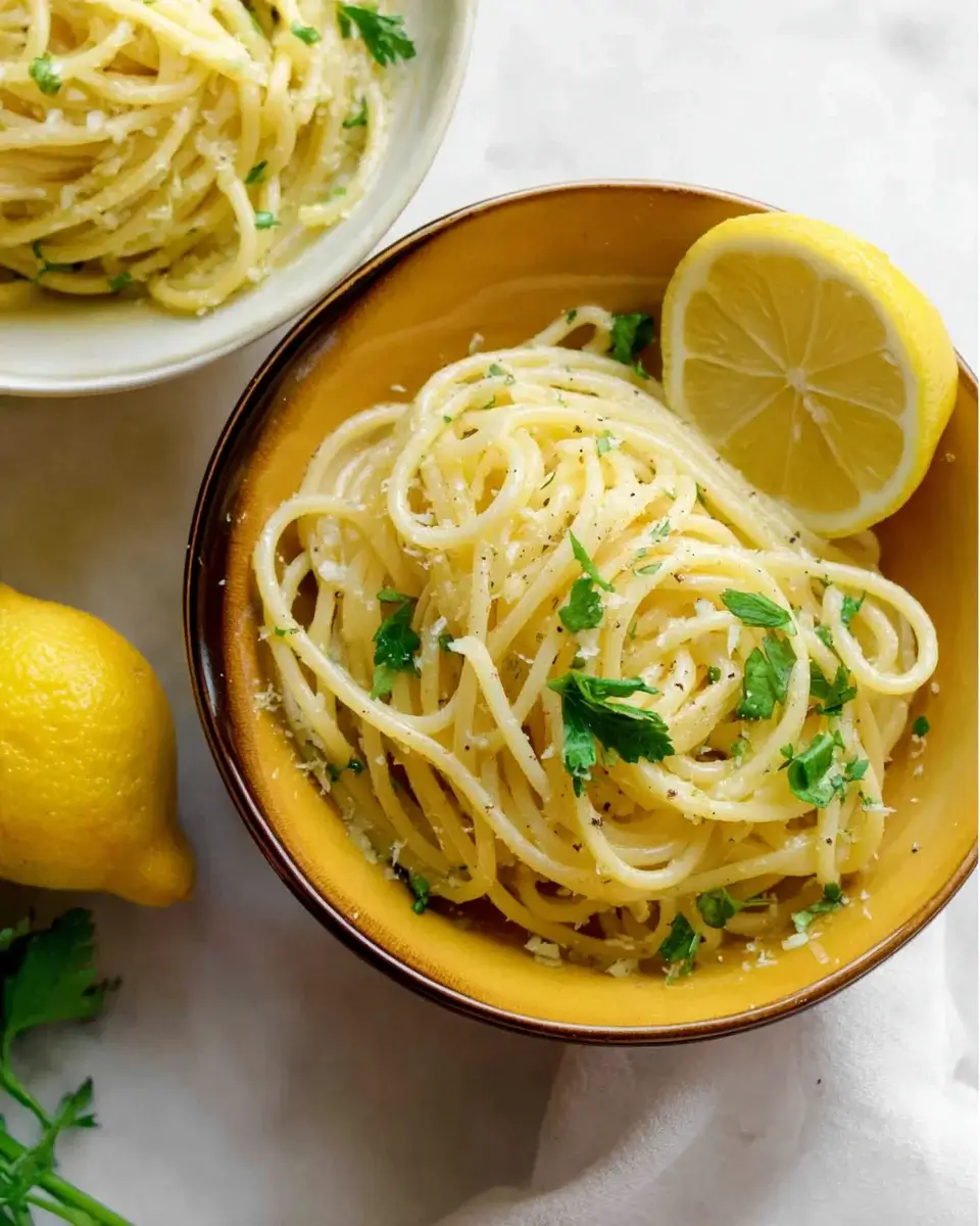 Lemon Butter Pasta with Garlic and Parmesan: Easy Delight!
