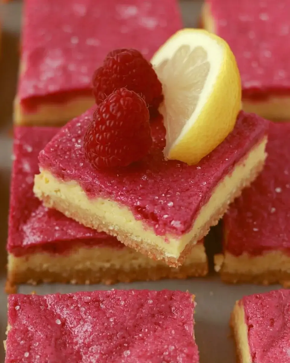 Raspberry Lemon Bars: Enjoy a Zesty, Fruity Delight!
