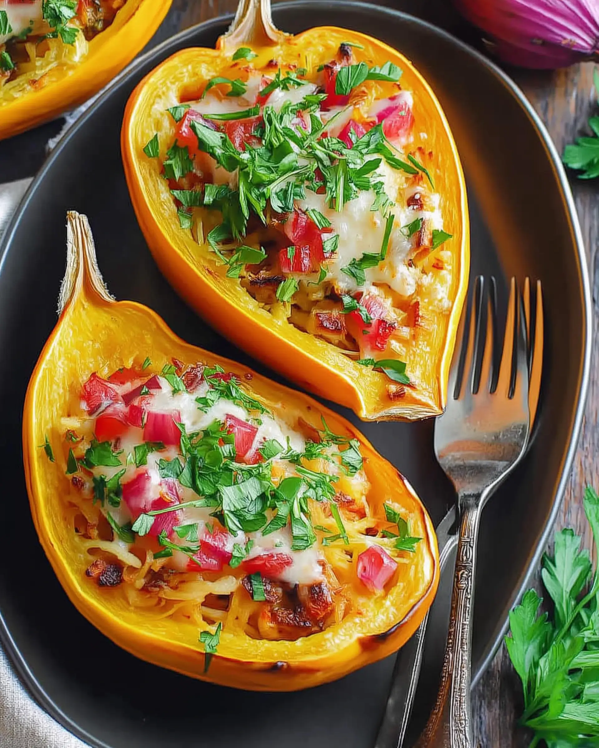 Stuffed Spaghetti Squash: A Healthy Flavorful Delight!