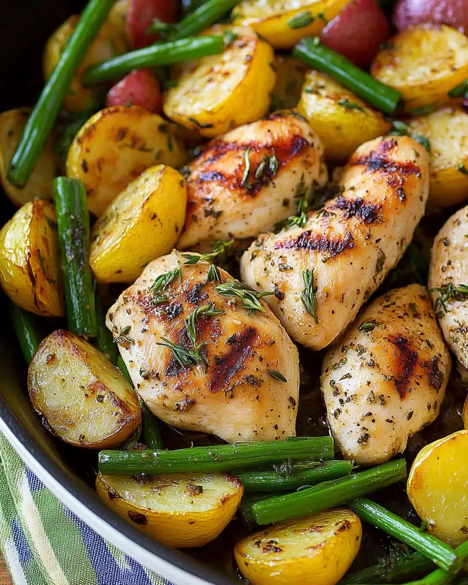 Grilled Garlic and Herb Chicken and Veggies recipe delight!