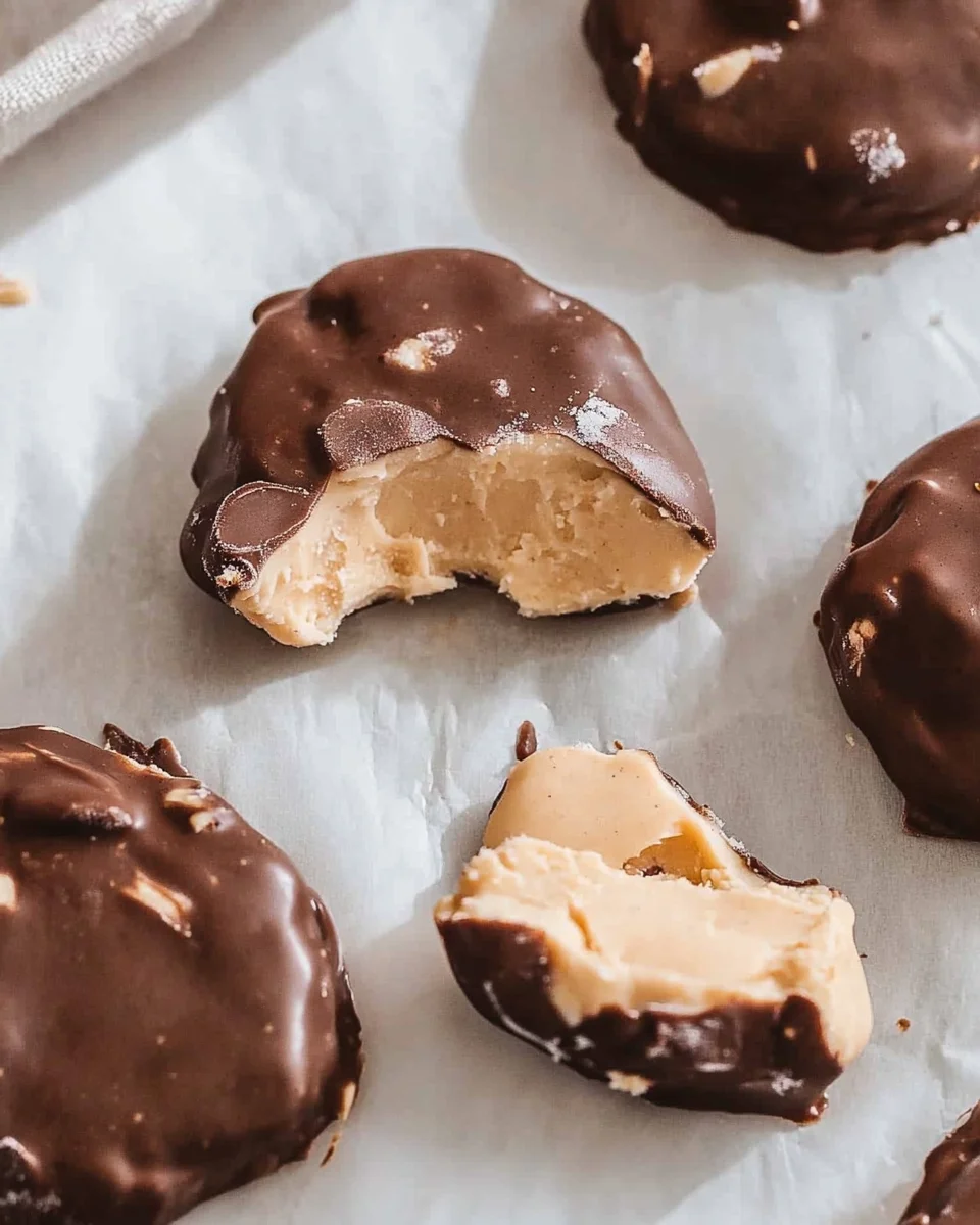 High Protein Frozen Peanut Butter Greek Yogurt Bites are a healthy snack!