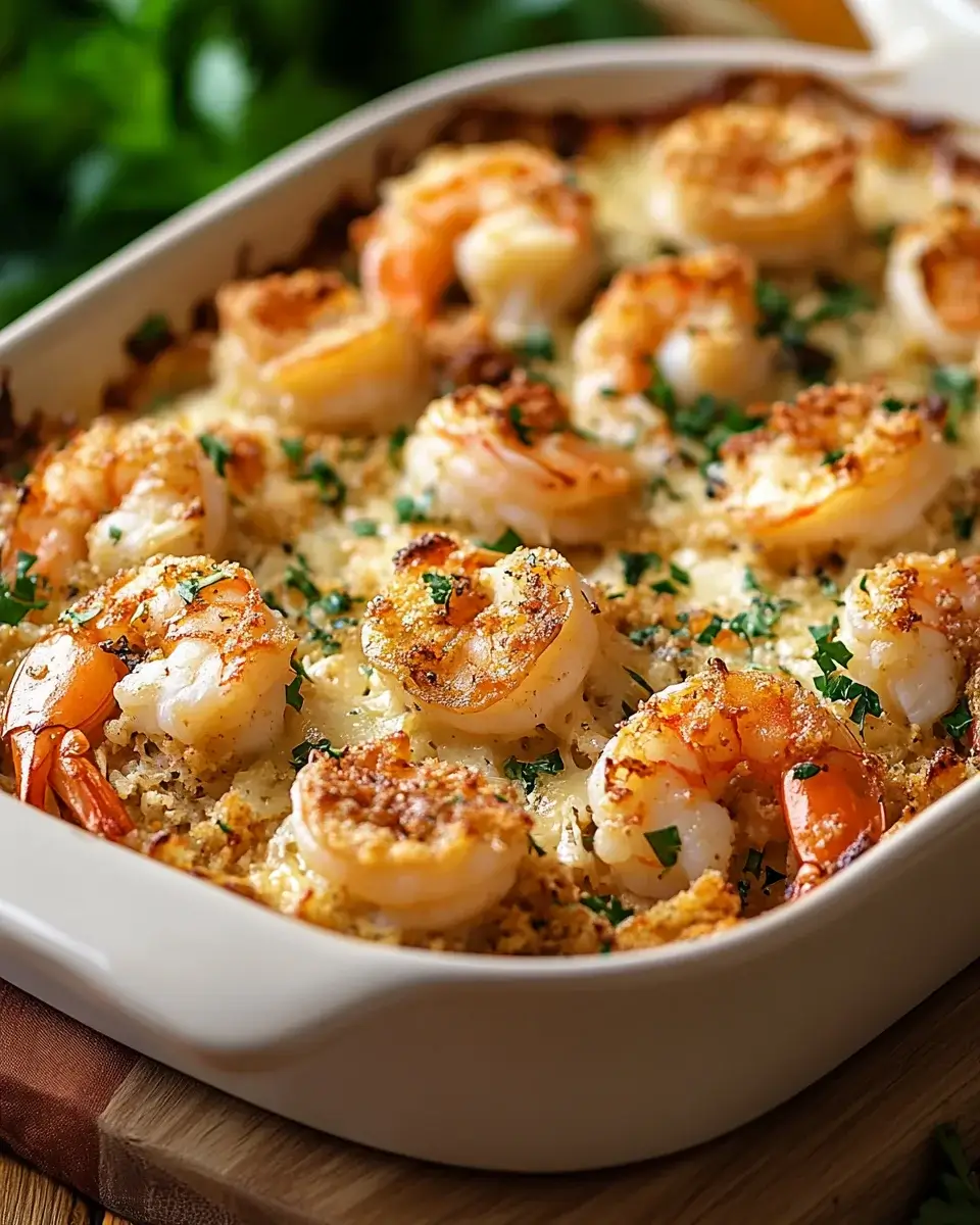 Baked Stuffed Shrimp Casserole: A Delicious Family Favorite!