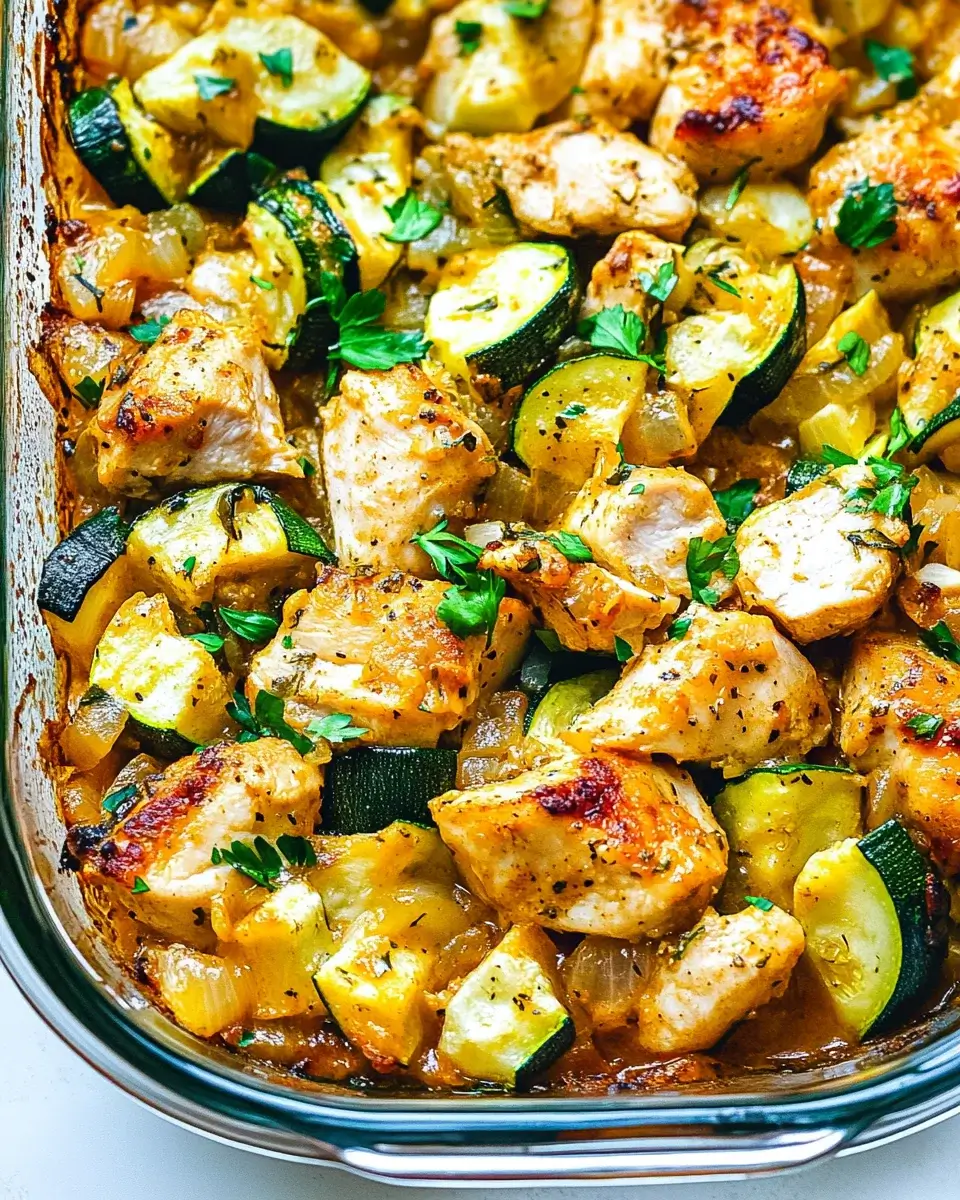 Easy Baked Chicken and Zucchini: A Simple Delight!