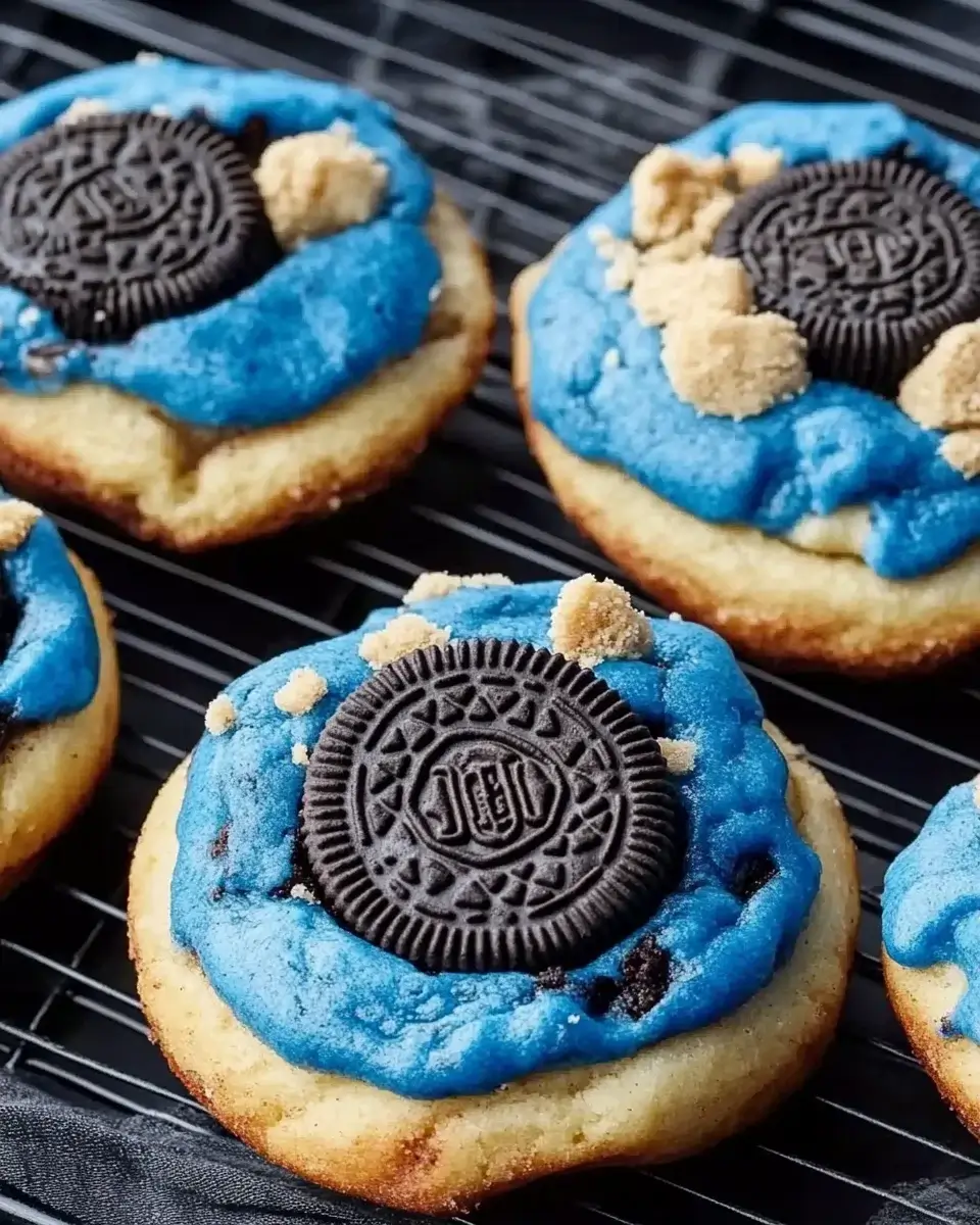 Blue Cookie Monster Cinnamon Rolls: Irresistibly Sweet Delight!