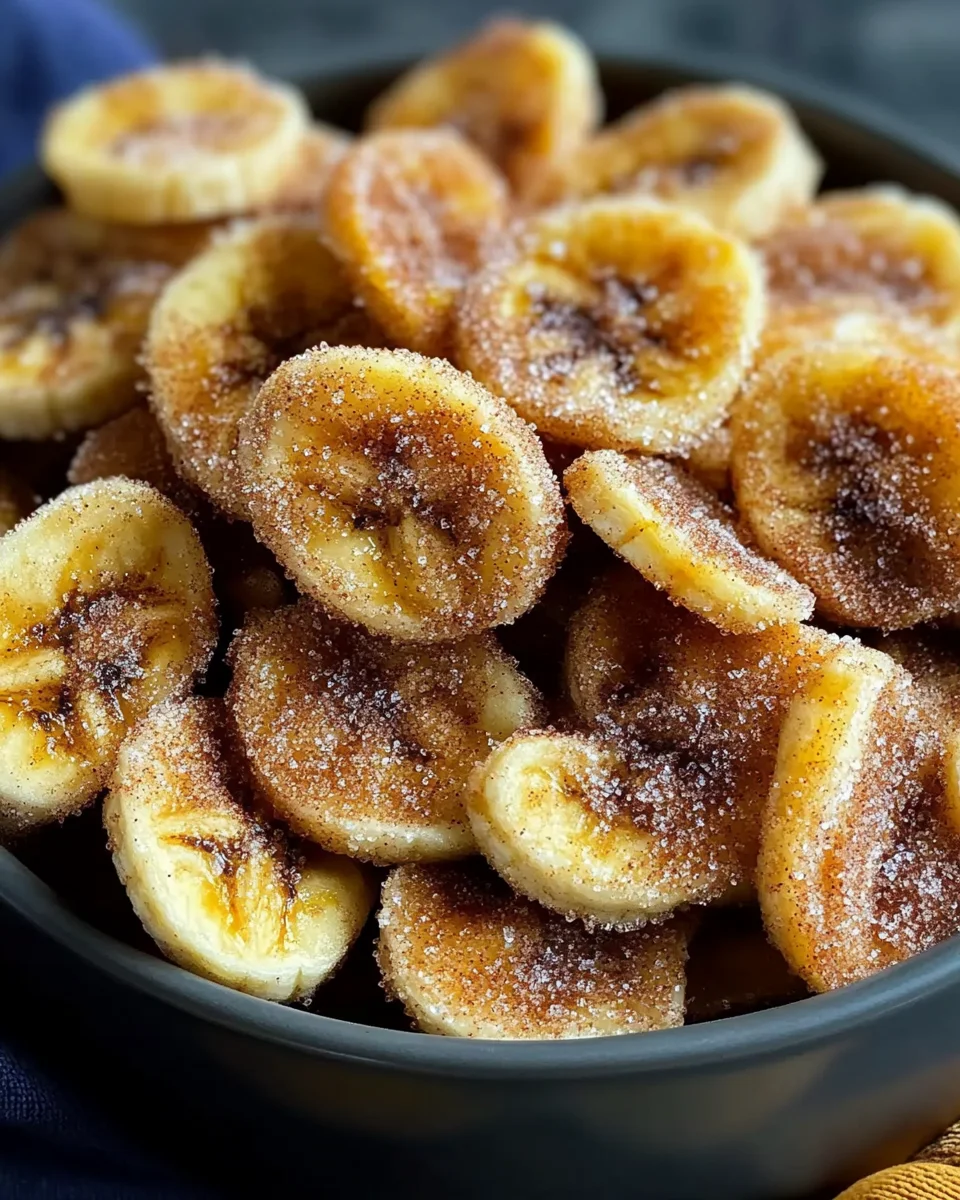 Cinnamon-Sugar Banana Chips: A Sweet Treat Recipe!