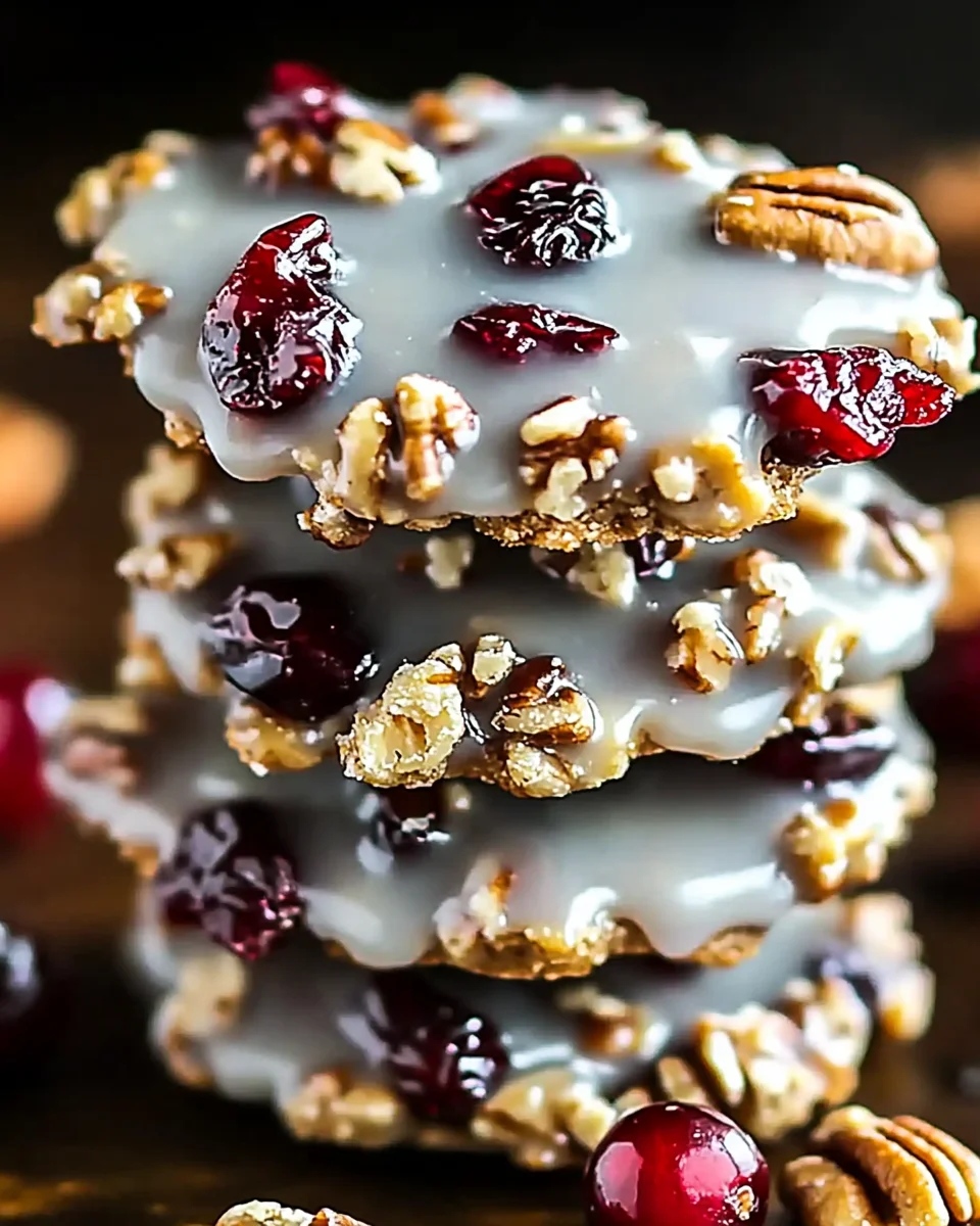 No-Bake Cranberry Pecan Praline Cookies: Easy & Delicious!