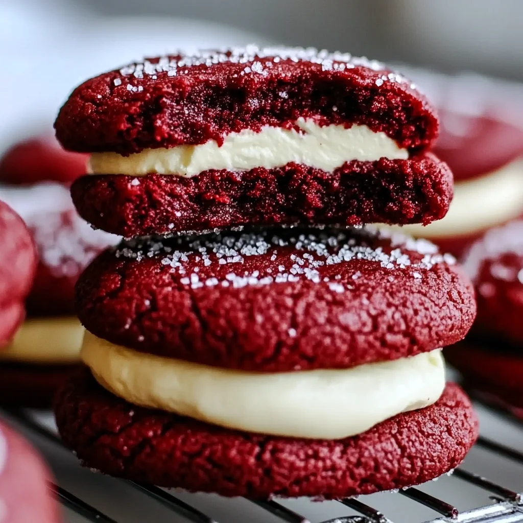 Cream Cheese Filled Red Velvet Cookies: Irresistible Delight!