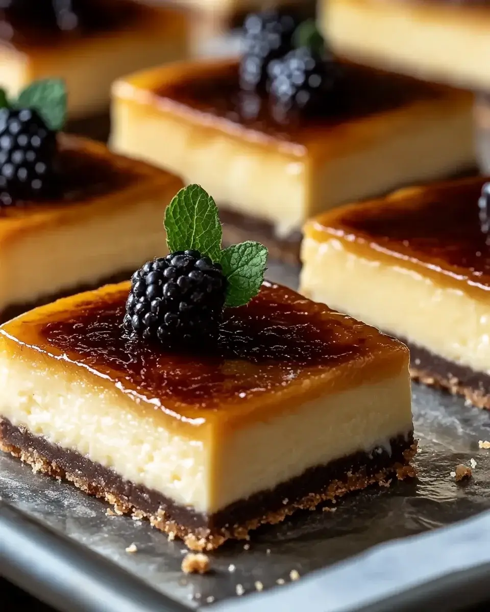 Crème Brûlée Cheesecake Bars that Impress Every Guest