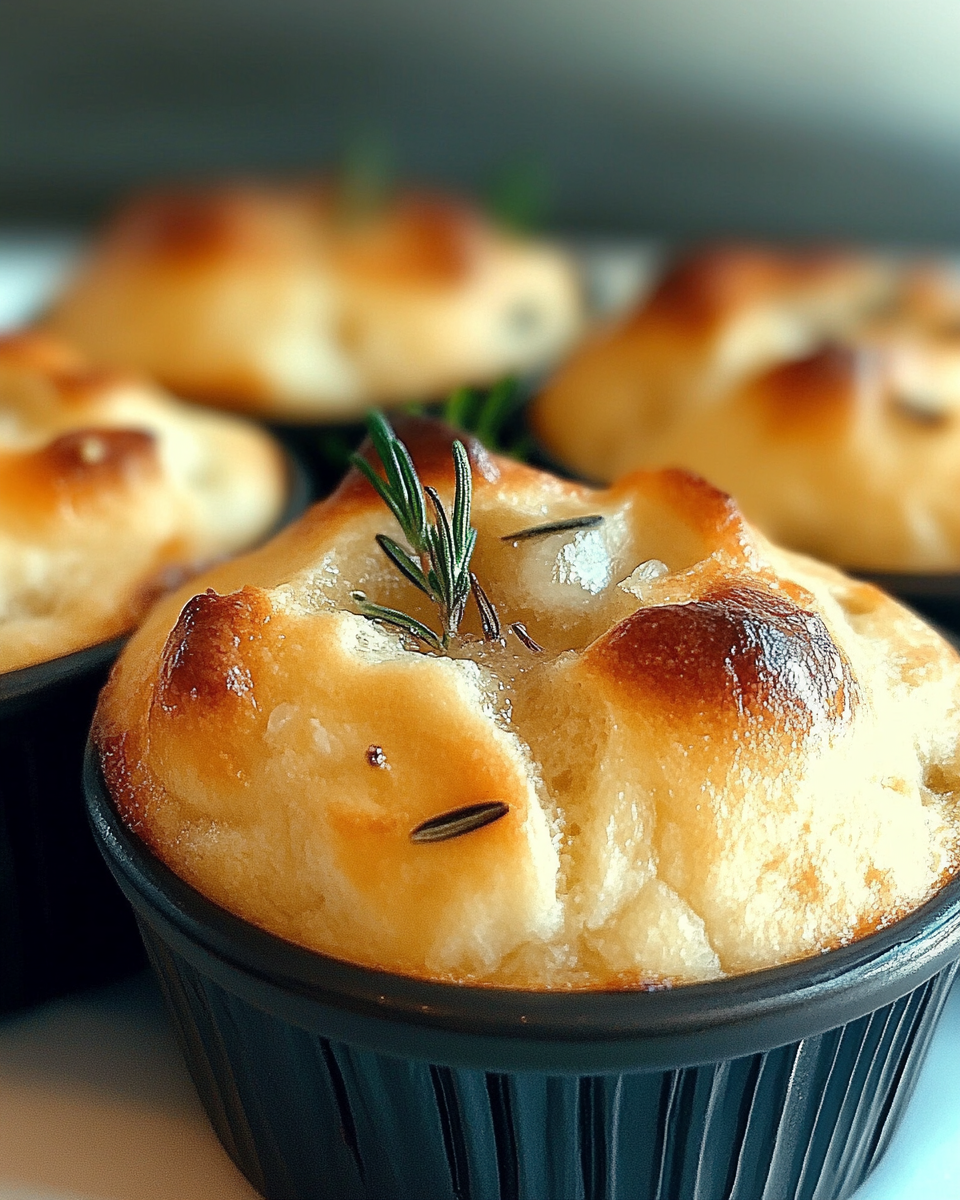 Easy Garlic Rosemary Focaccia Muffins elevate your baking!