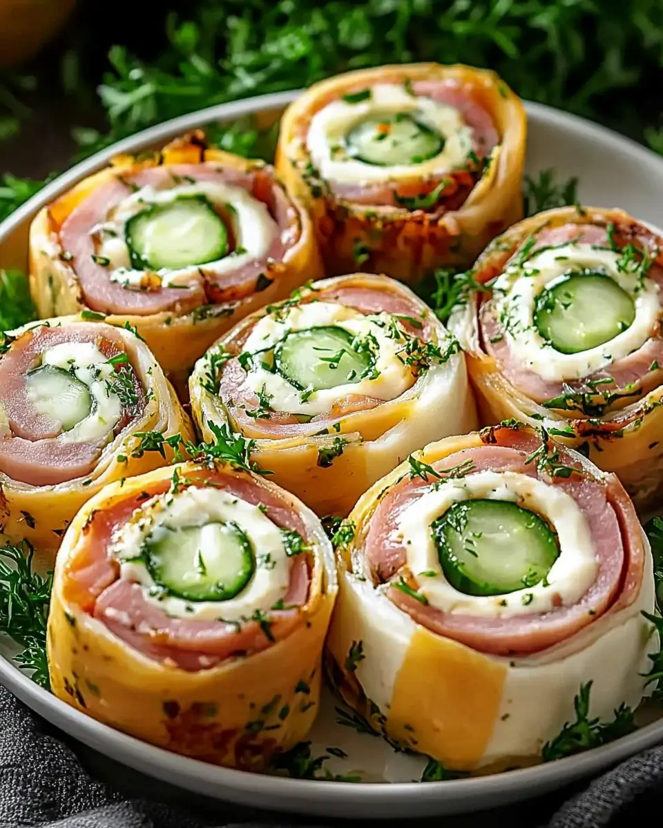 Ham & Cream Cheese Cucumber Rolls: A Delightful Recipe!
