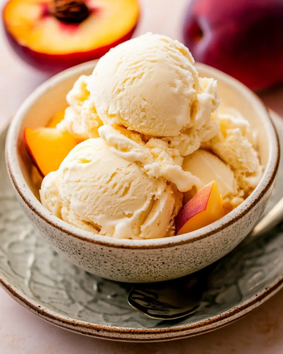 Homemade Peach Ice Cream: Discover Easy Summer Bliss!