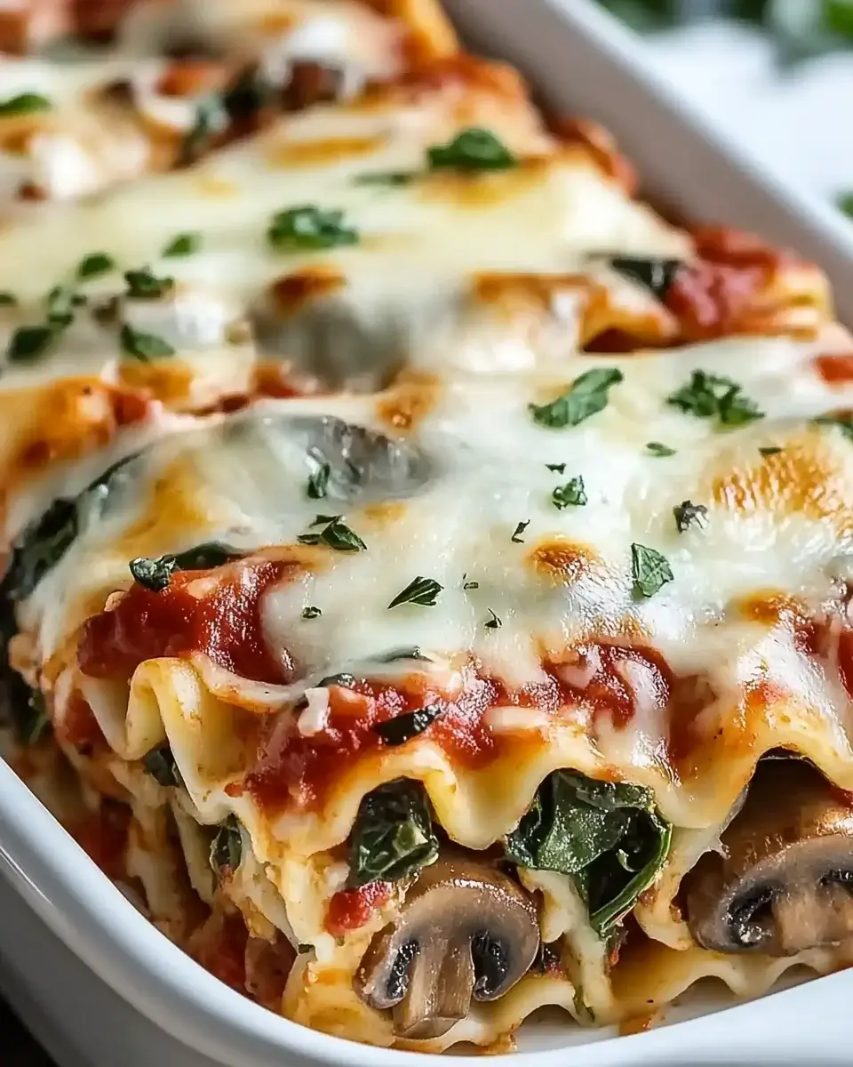 Mushroom & Spinach Lasagna Rolls that Wow Your Tastebuds!