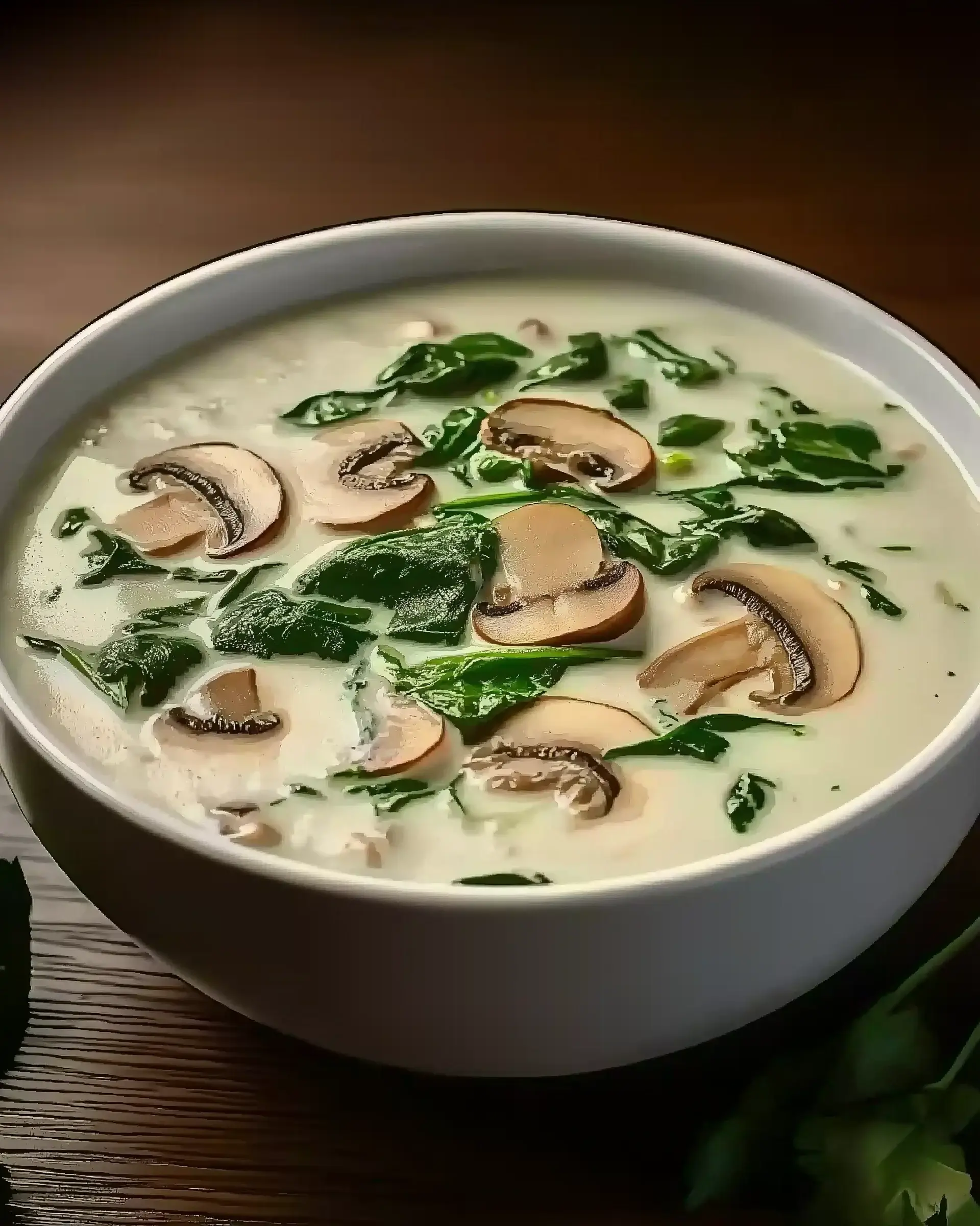 Creamy Mushroom and Spinach Soup: A Flavorful Delight!