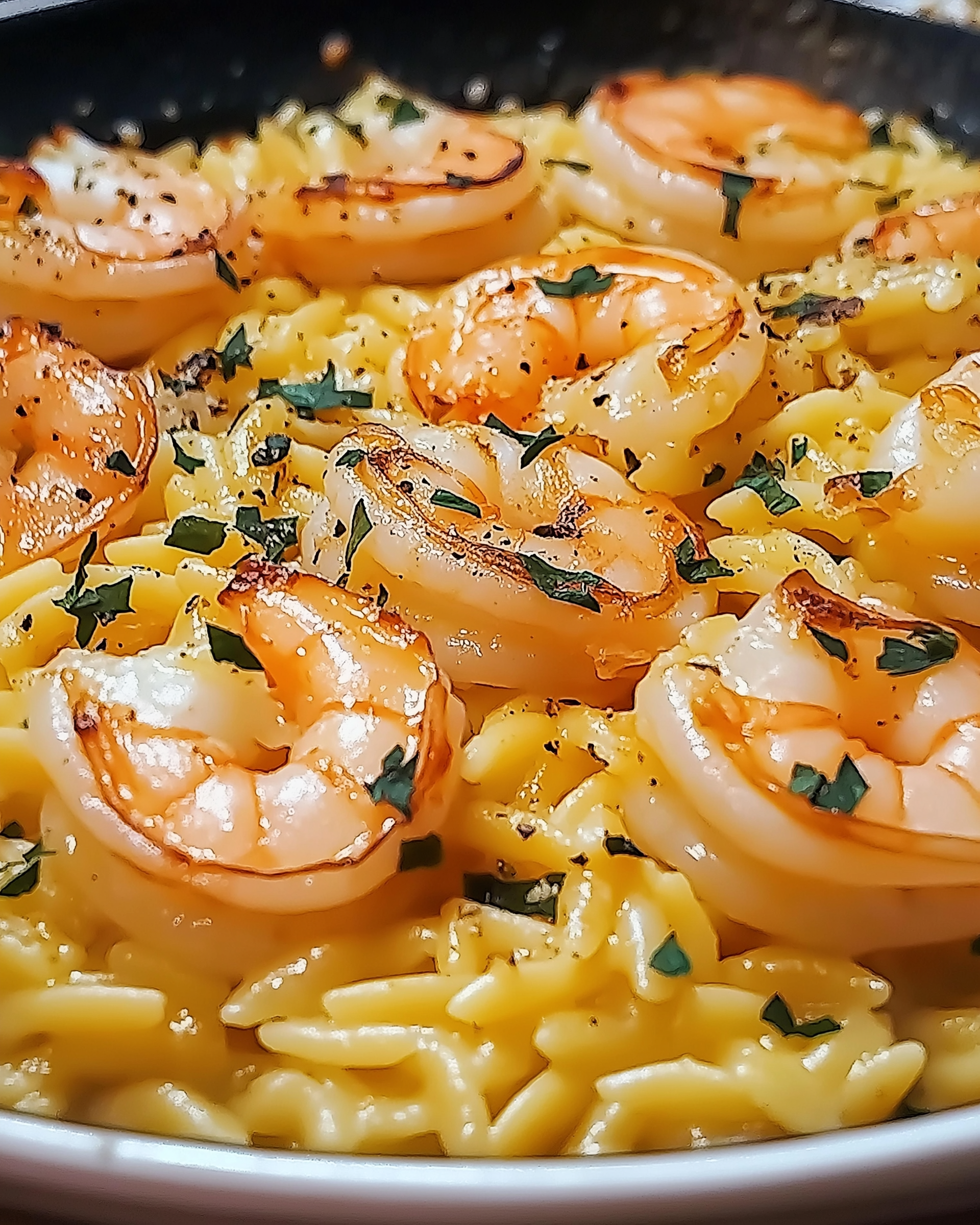 One Pan Parmesan Orzo with Shrimp: A Simple Delight!