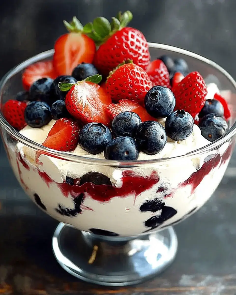 Oreo Trifle with Blueberries and Strawberries: A Delicious Treat!