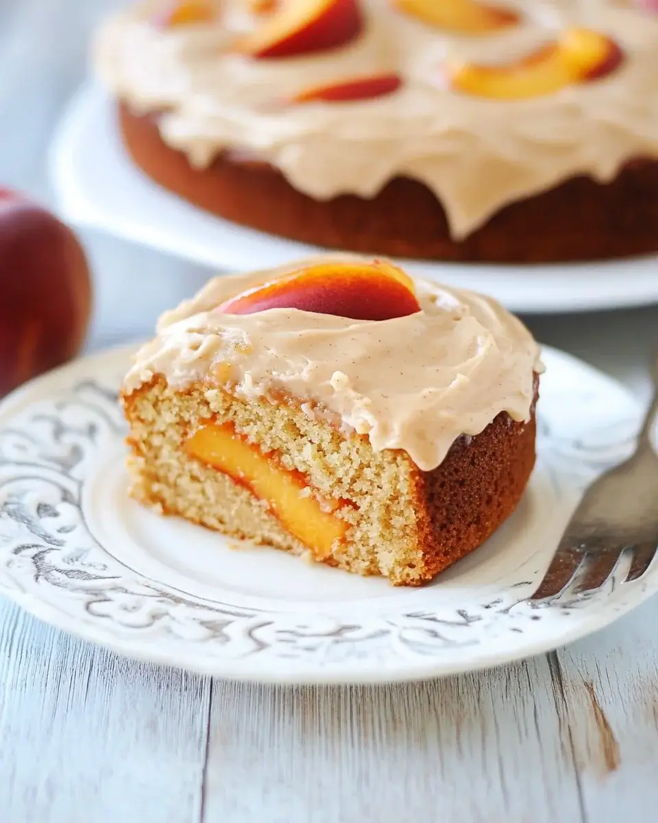 Peach Cake with Brown Sugar Frosting: Delightful Recipe!