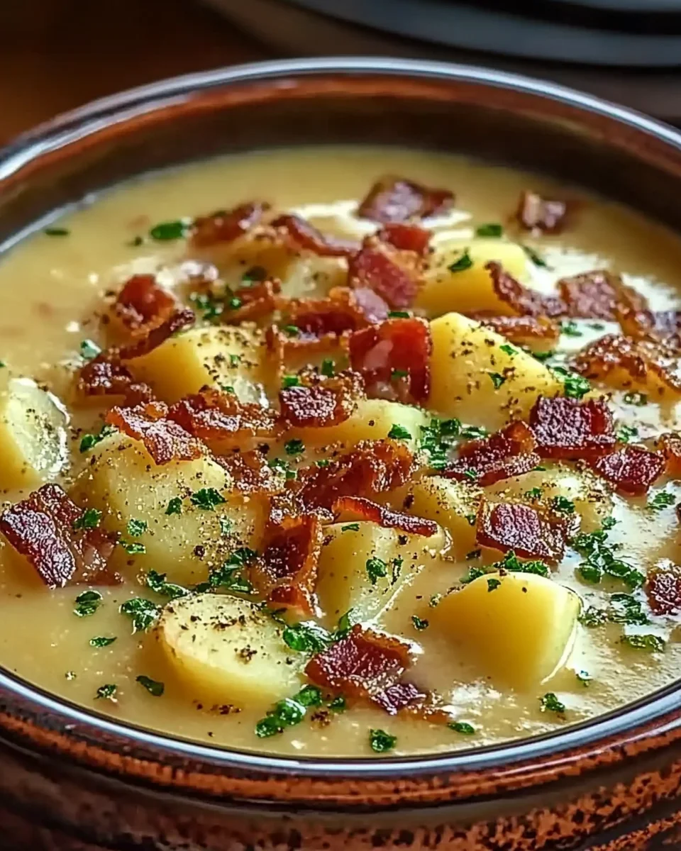 Slow Cooker Hearty Potato Bacon Chowder: Comfort on a Spoon!