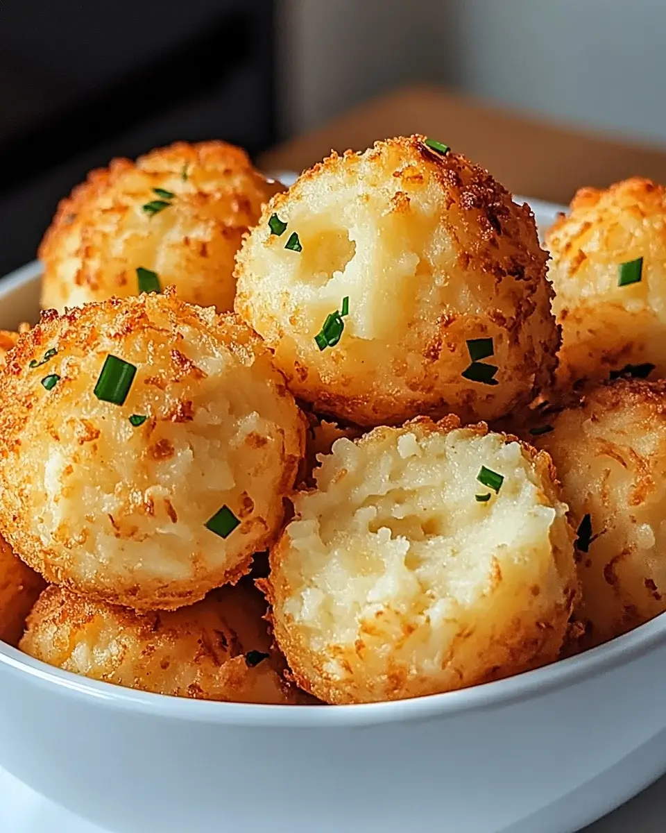 Air Fryer Cheesy Mashed Potato Balls for a Tasty Treat!