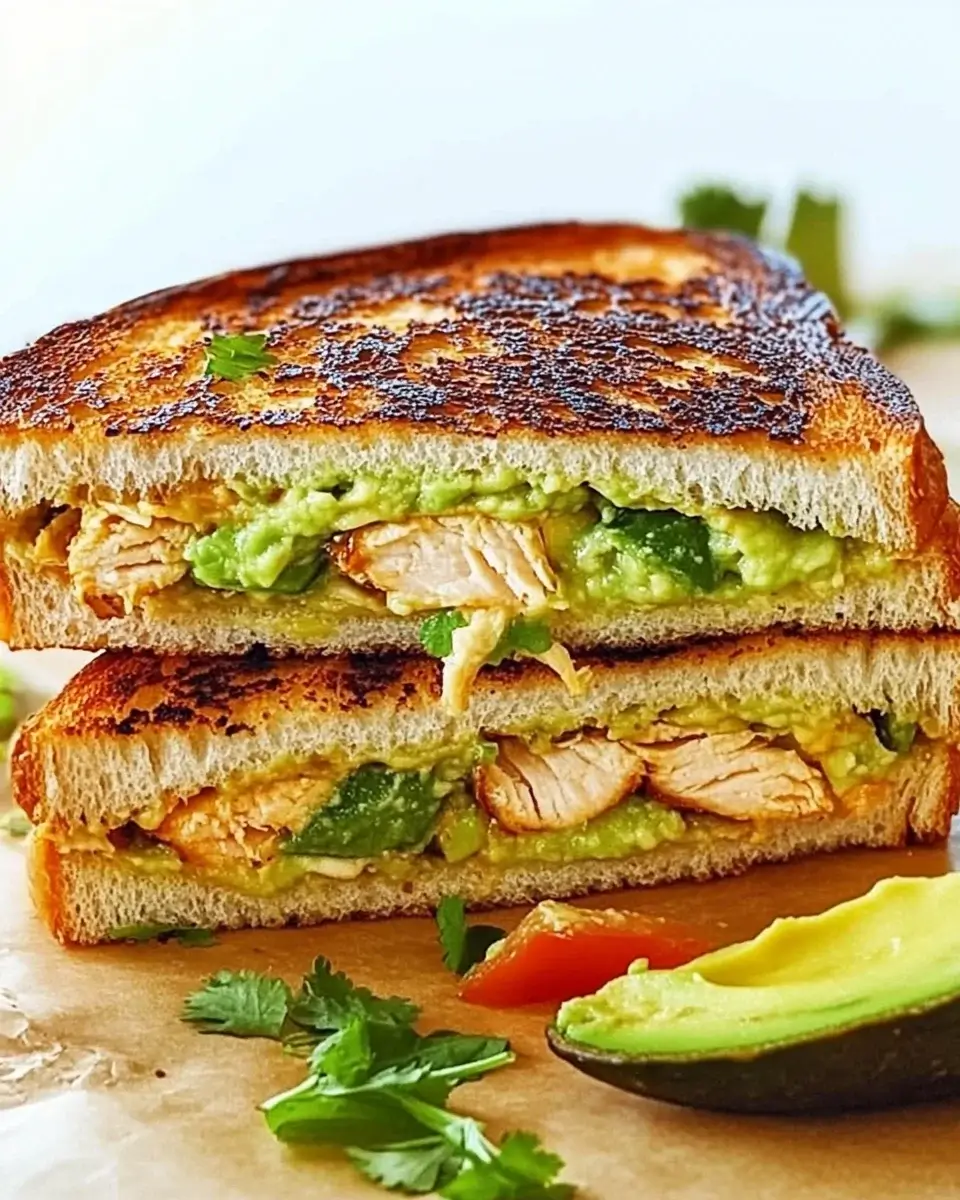 Chicken Avocado Melt Sandwich: A Flavorful Delight!