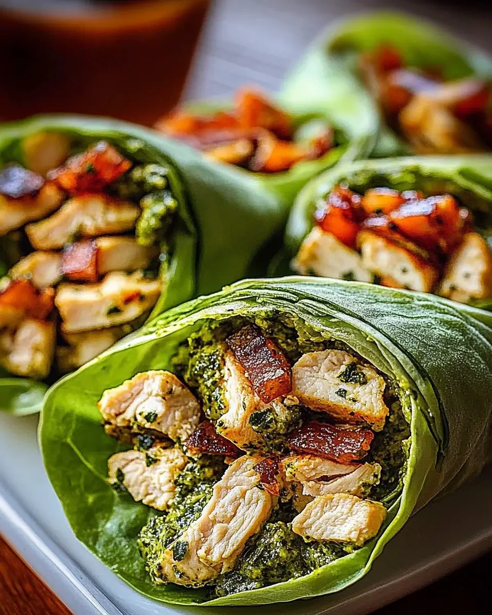 Pesto Chicken Lettuce Wraps: A Healthy Delight to Try!