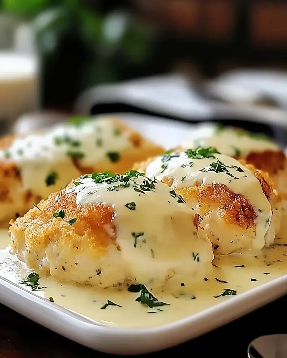 Chicken Pillows with Creamy Parmesan Sauce: A Must-Try!