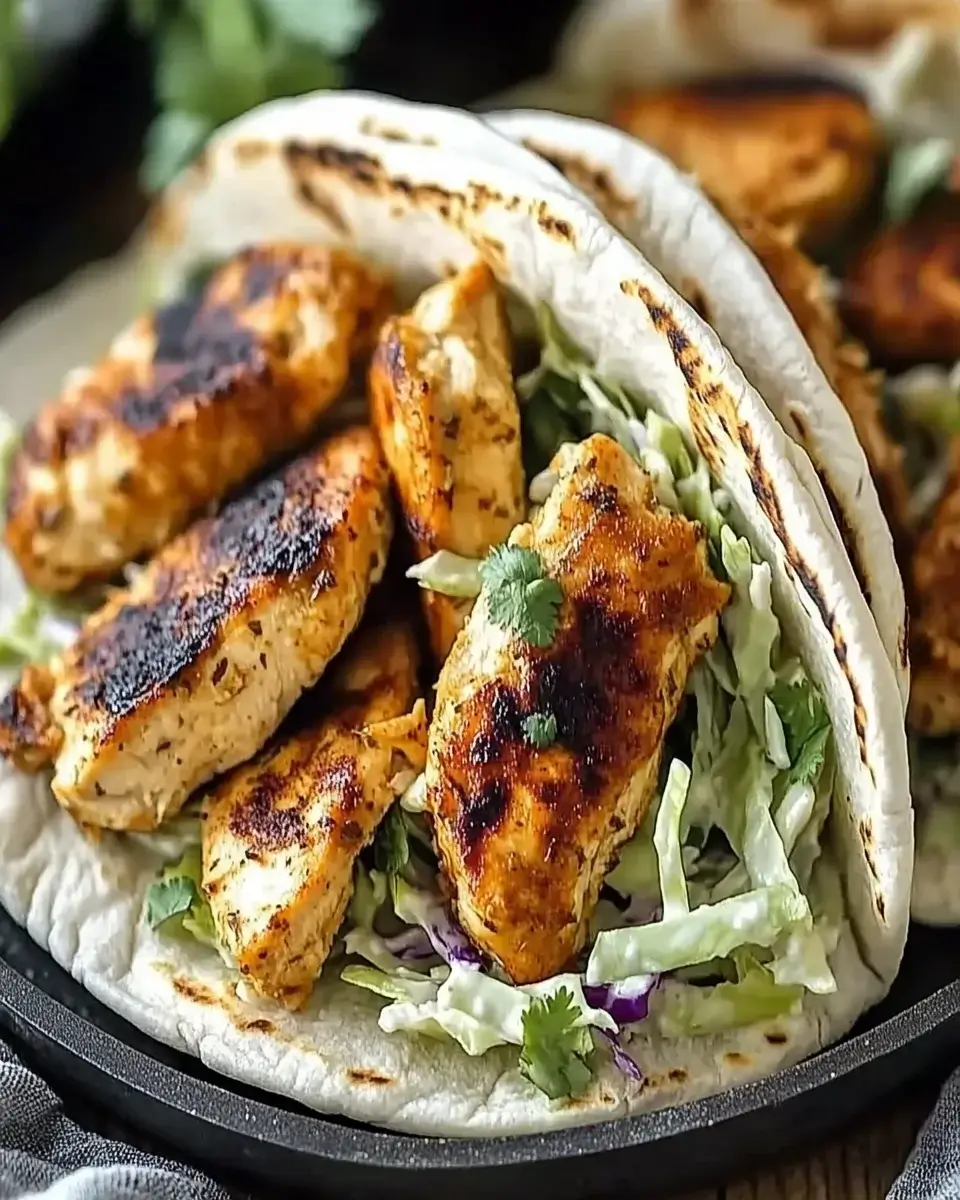 Sheet Pan Chicken Pitas with Herby Ranch Slaw delight!