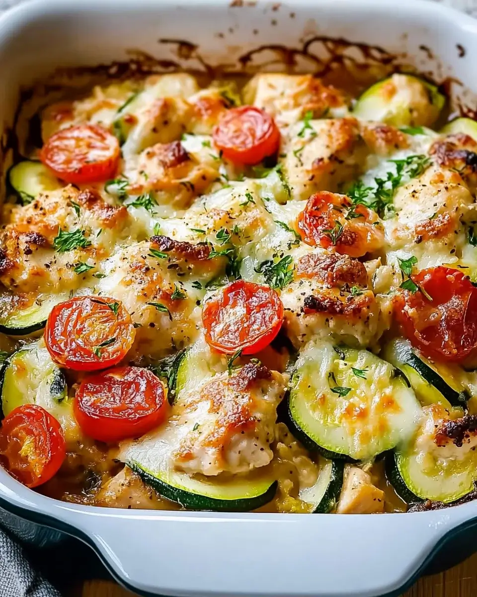 Best Mediterranean Chicken Zucchini Bake you’ll love!