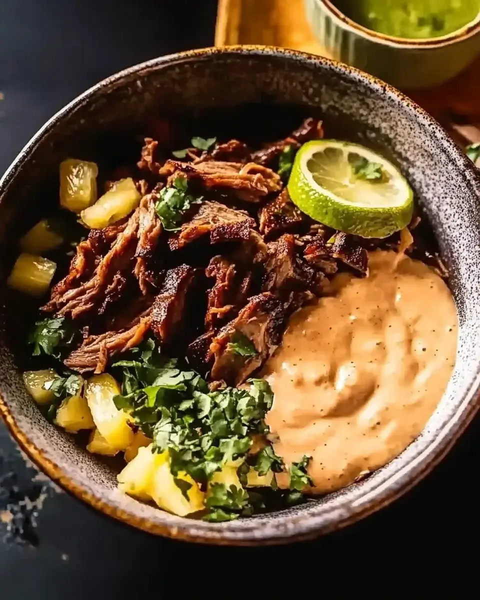 Crockpot Chipotle Pineapple Pot Roast Bowls for Dinner Bliss