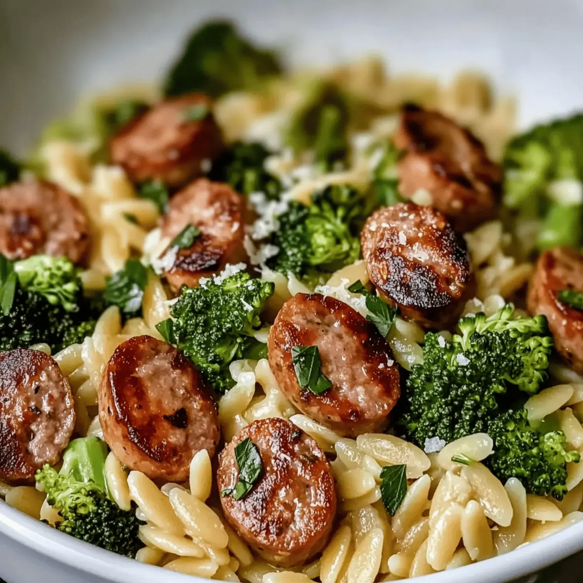 One-Pot Chicken Sausage and Broccoli Orzo for Cozy Nights