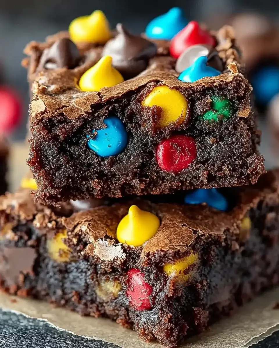 Easy Monster Cookie Fudgy Brownies that Delight Instantly!