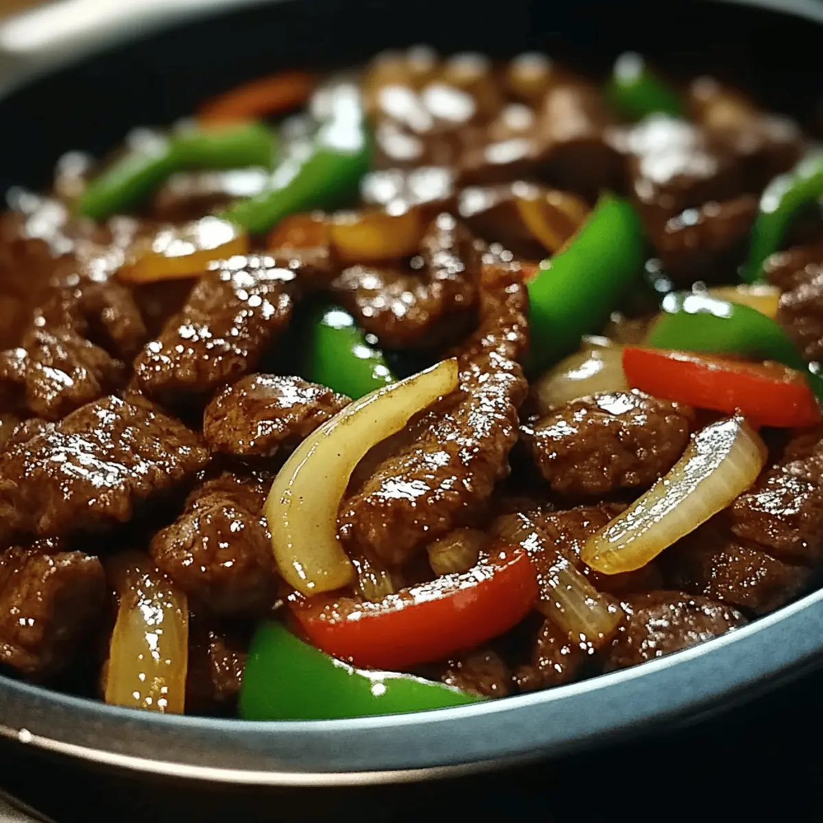 Sizzling Chinese Pepper Steak with Onions in Just 20 Minutes