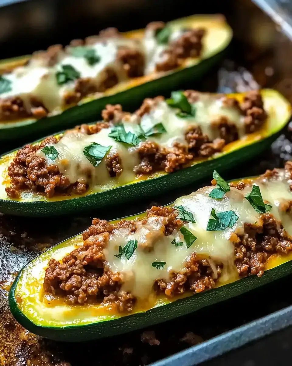 30-Minute Ground Beef Zucchini Boats: A Flavorful Delight!